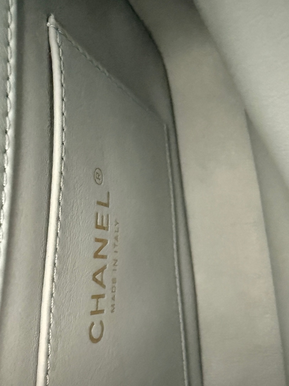 CHANEL Pending CC Square Flap Bag Quilted Lambskin, Blue - Picture 9 of 13